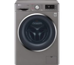 LG F4J7VY2S Smart 9 kg 1400 Spin Washing Machine - Shine Steel